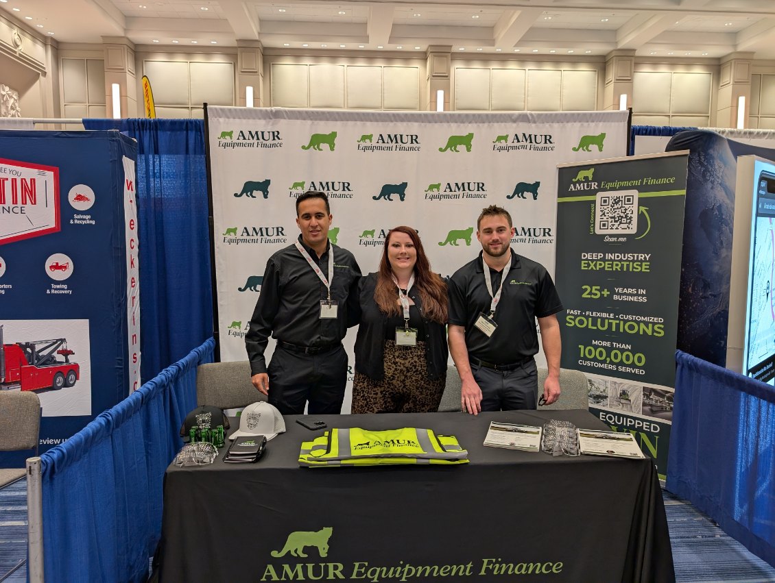 Ben Franzoso at AMUR Equipment Finance booth